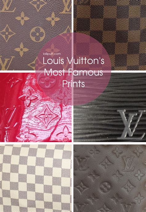 Louis Vuitton prints and materials